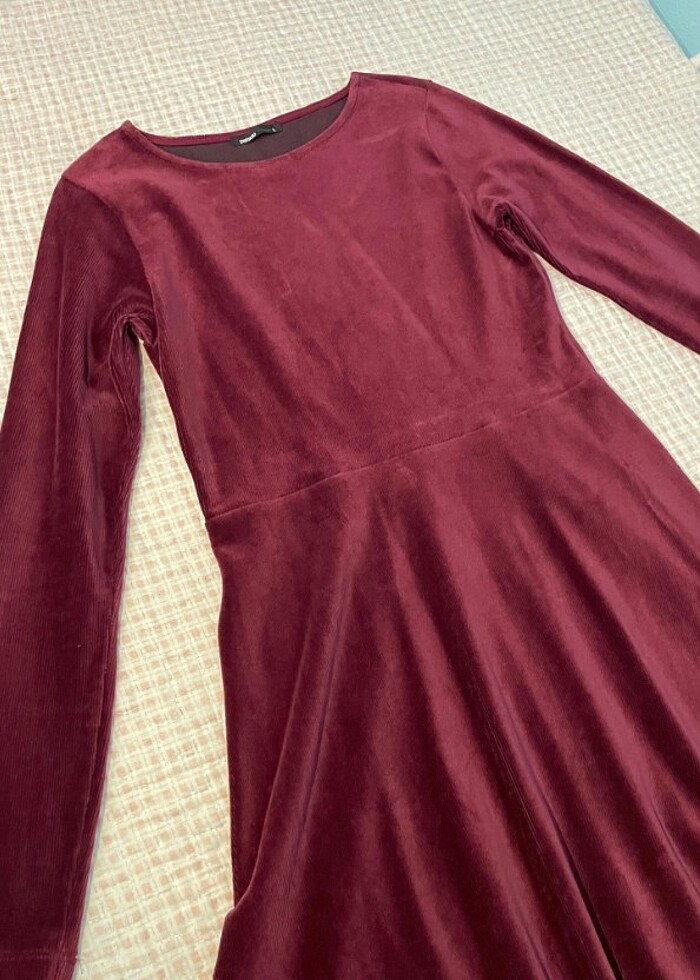 Kadın kadife elbise - Görsel 2