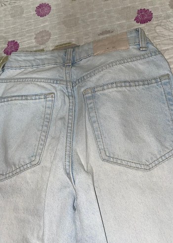 Buz mavisi Kadın Bershka Kot Pantolon - Görsel 3