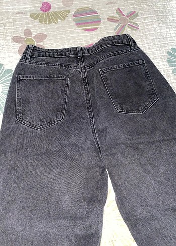 Gri Bol Kesim Kadın Jean - Görsel 2