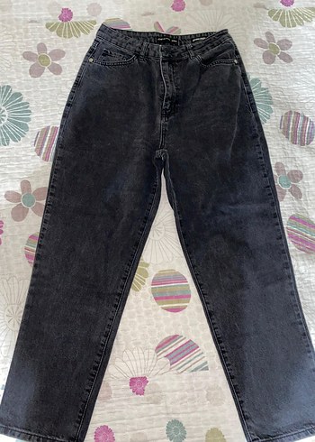 Gri Bol Kesim Kadın Jean - Görsel 3