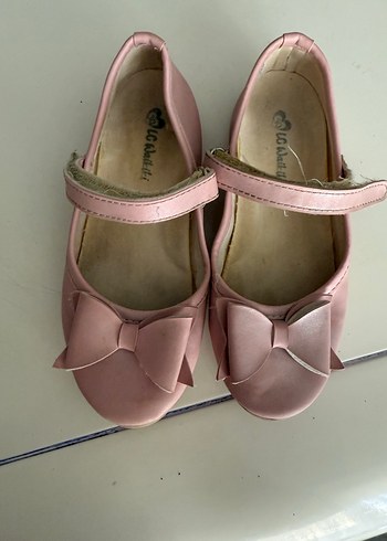 Kız Çocuk Pembe Tokalı Babet Ayakkabı - Görsel 2