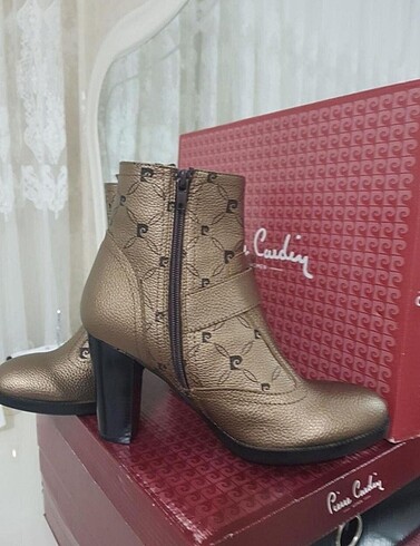 38 Beden kahverengi Renk Pierre Cardin Bot