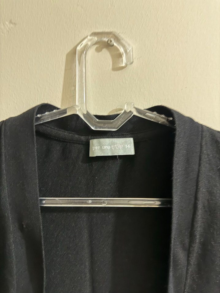 Kız Çocuk Siyah Fırfırlı Kısa Kollu Bolero - Görsel 2