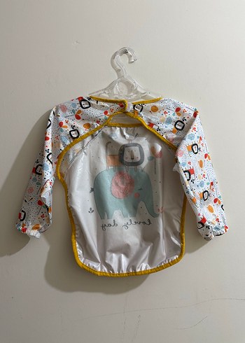 Renkli Baskılı Bebek Önlüğü - Görsel 2