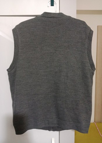 LC Waikiki Gri Fermuarlı Erkek Kolsuz Ceket