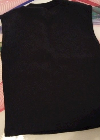 Siyah Kolsuz Basic Kadın krop - Görsel 2