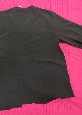 Siyah V Yaka  Bluz - Görsel 4