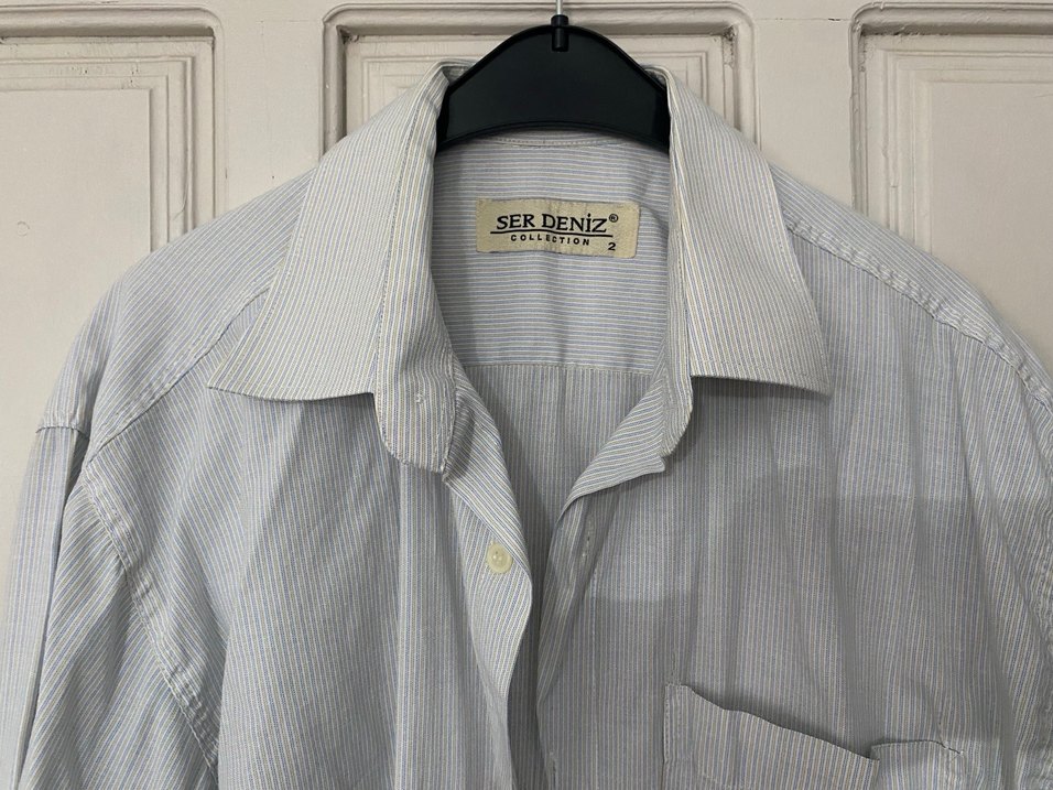 Gri Klasik Erkek  Gömlek - Görsel 2