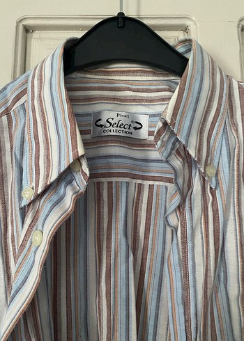 Çizgili Uzun Kollu Erkek Gömlek - Görsel 2