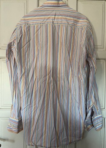 Çok Renkli Pamuklu Uzun Kollu Erkek Gömlek - Görsel 4