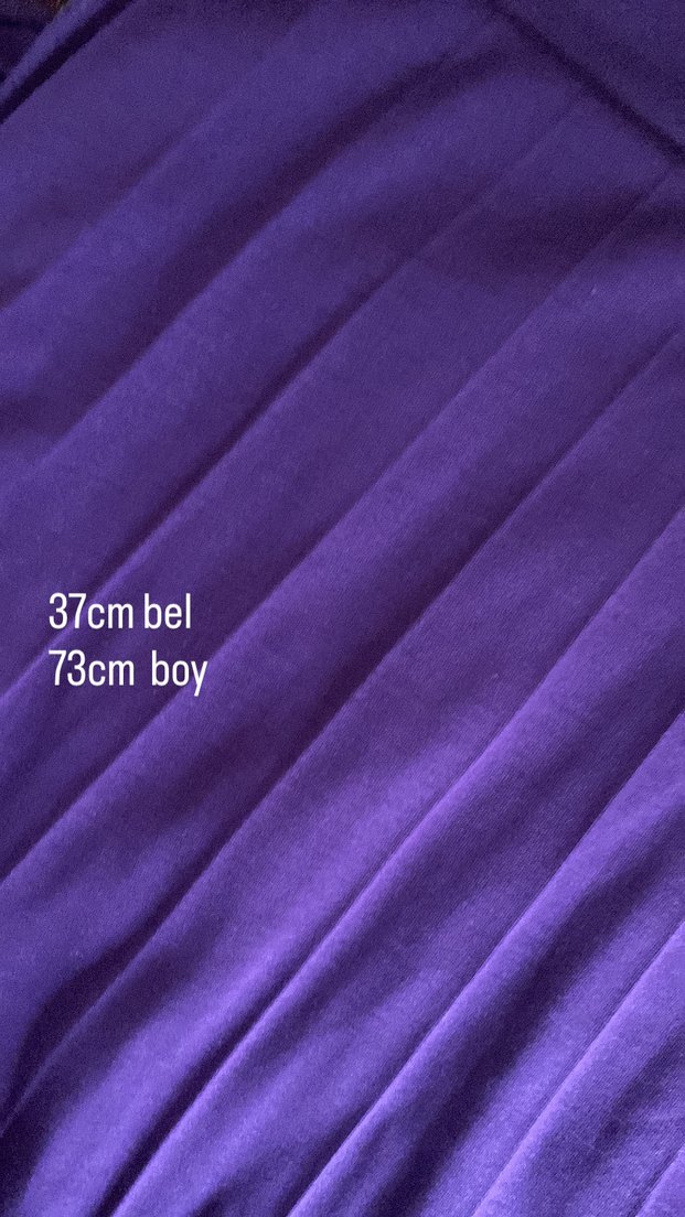 Kadın Mor Uzun Pilili Etek - Görsel 2