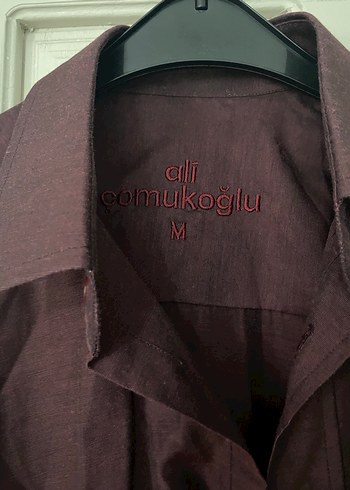 Bordo Düğmeli Erkek Gömlek - Görsel 2