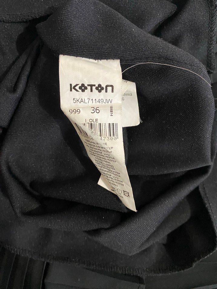 Siyah Pilili Midi Etek - Görsel 3