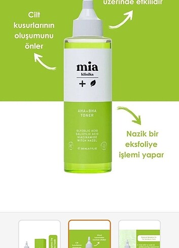 Mia yüz temizleyici TONİK