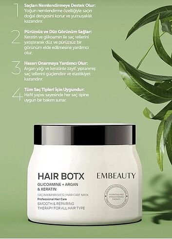 Beden Embeauty keratin saç botoks