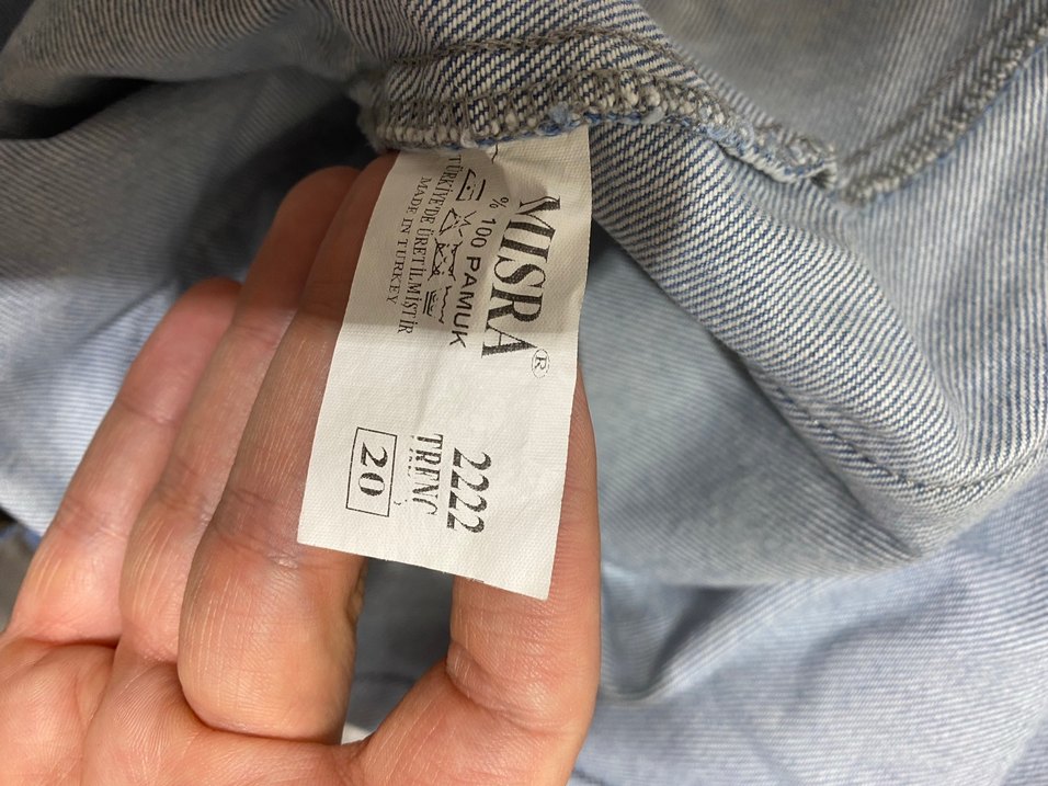 Kadın Mavi Uzun Denim Ceket - Görsel 4