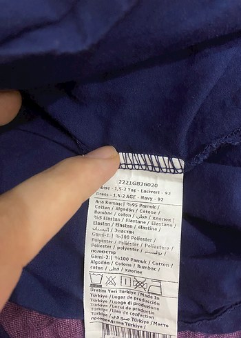 Kız Çocuk Lacivert Uzun Kollu Fırfırlı Elbise - Görsel 3