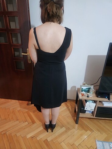 s Beden siyah Renk mudo günlük şık elbise