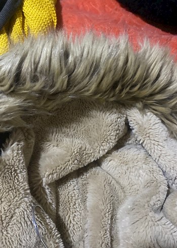 Gri, Kürklü, Midi Boy Kadın Mont - Görsel 4