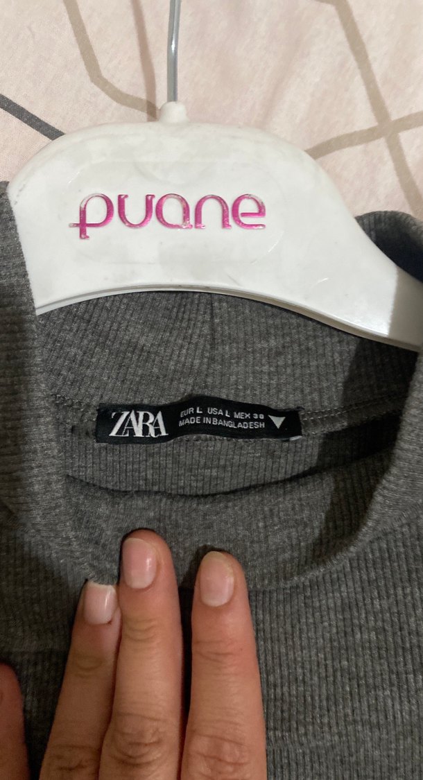 Gri Yarım Kollu Uzun Triko Elbise - Görsel 3