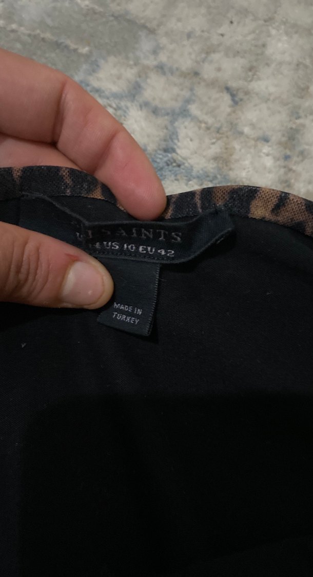 Kahverengi Yılan Desenli Uzun Drapeli Etek - Görsel 3