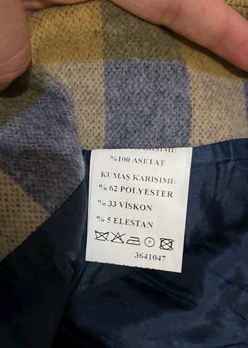 38 Beden Kadın Çok Renkli Kareli Midi Triko Etek