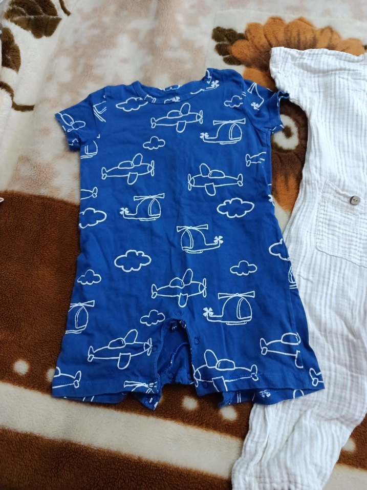 Erkek Bebek Pamuklu 3'lü Bohem Set - Görsel 4