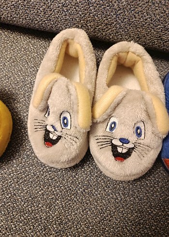 Renkli Nakışlı erkek Çocuk Ev Terlikleri - Görsel 3