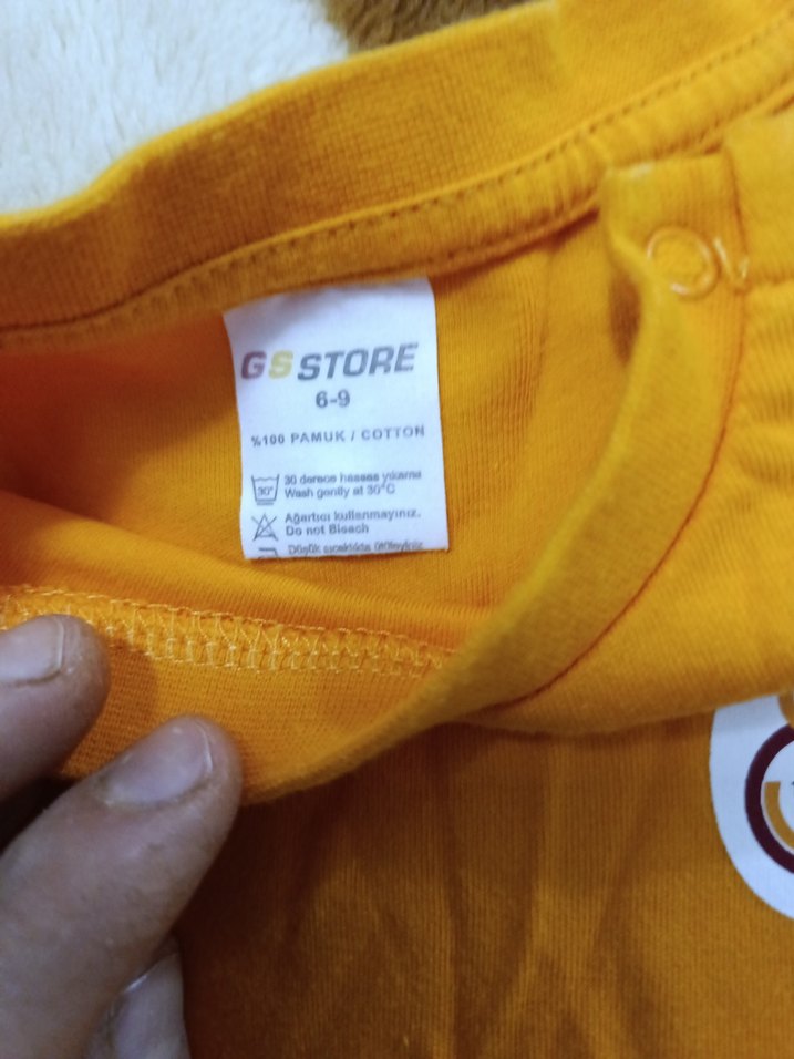 Gs Renkli Kısa Kollu Bebek Tulum - Görsel 2