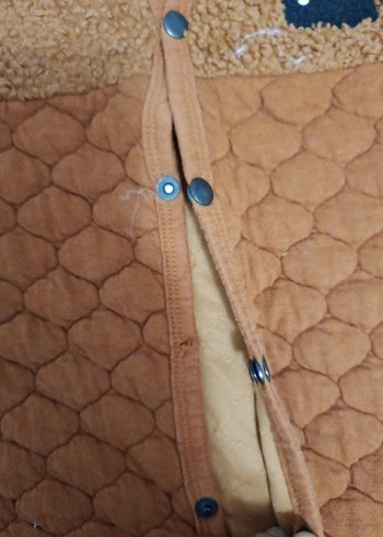 Düğmeli Uzun Kollu Kahverengi Bebek Tulumu - Görsel 3