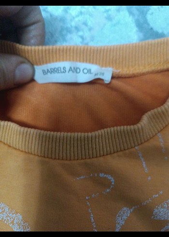 Barbour Sarı Baskılı Loose Fit Kadın Sweatshirt