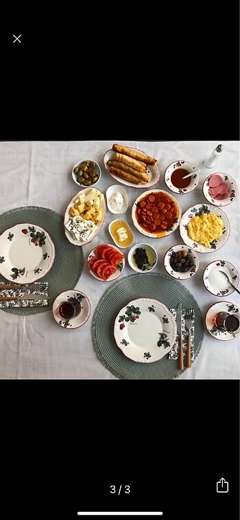 Karaca Karaca berry kahvaltı takımı