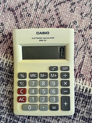 Casio hesap makinesi