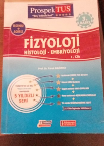 ProspekTUS Fizyoloji Histoloji Embriyoloji Kitabı