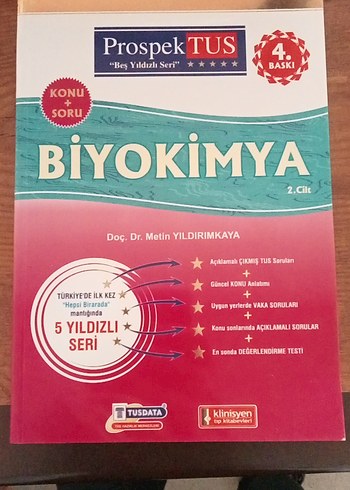 ProspekTUS Biyokimya Soru Kitabı 4. Baskı