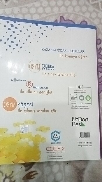  Üç Dört Beş Yayınları TYT Türkçe Soru Bankası