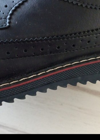 Erkek Çocuk lacivert Bağcıklı deri Ayakkabı - Görsel 5