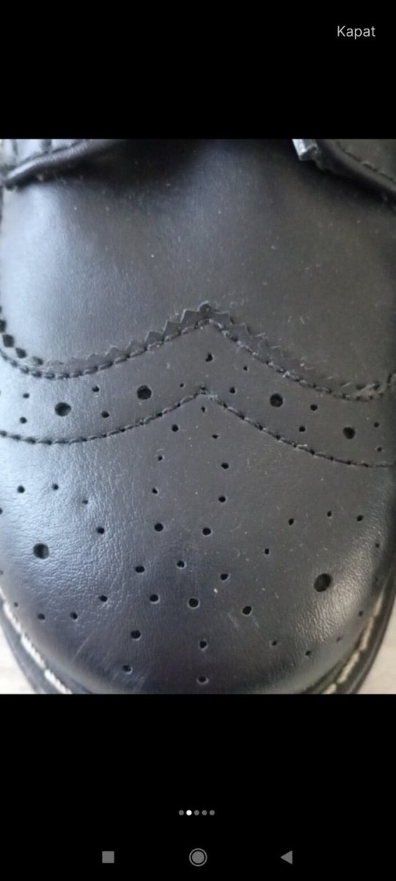 Erkek Çocuk lacivert Bağcıklı deri Ayakkabı - Görsel 2