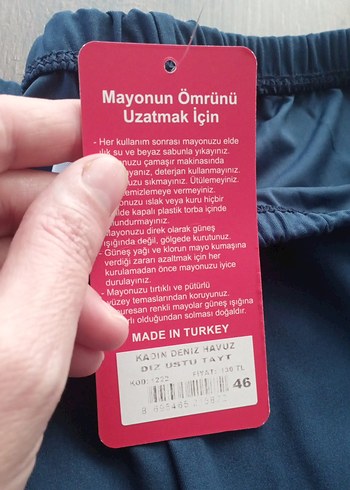 Kadın Lacivert tayt mayo - Görsel 3