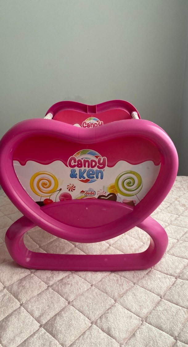 Pembe Renkli Sallanan Bebek Beşiği - Görsel 2