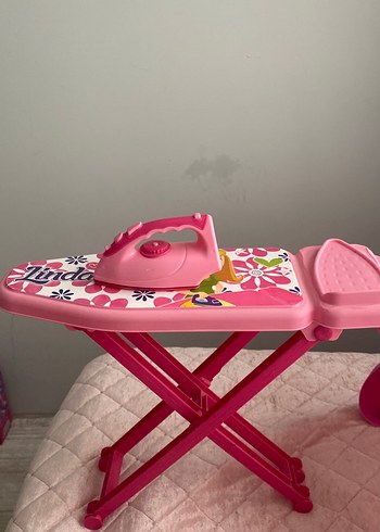 Çocuklar için Pembe Oyun Ütü Masası - Görsel 3