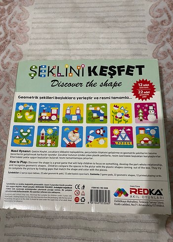 KUMTOYS Şeklini Keşfet Eğitici Oyuncak - Görsel 2