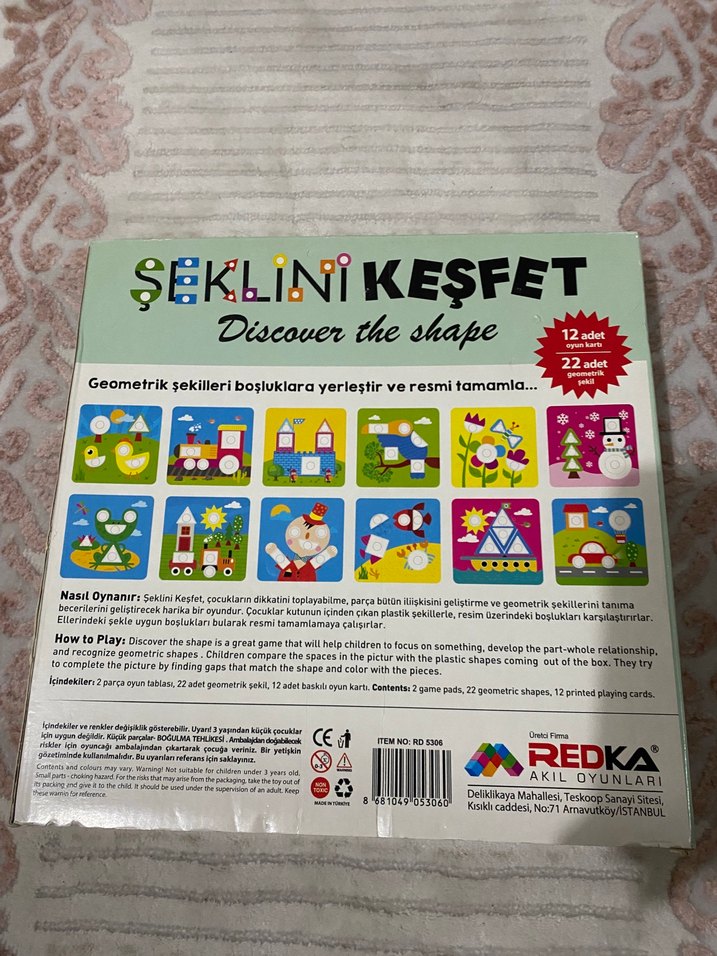 KUMTOYS Şeklini Keşfet Eğitici Oyuncak - Görsel 2