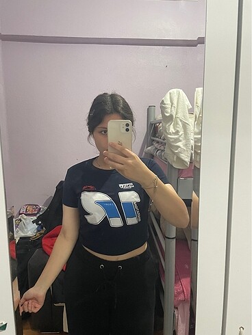 Kadın crop T-shirt