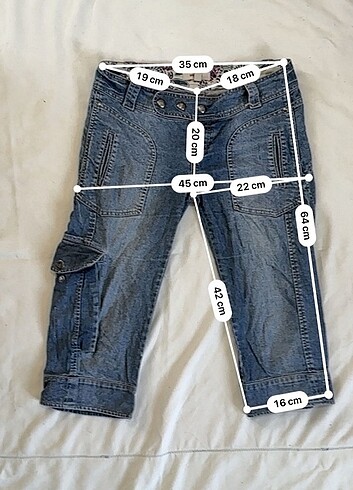 m Beden mango y2k grunge fairy kargo cep kapri