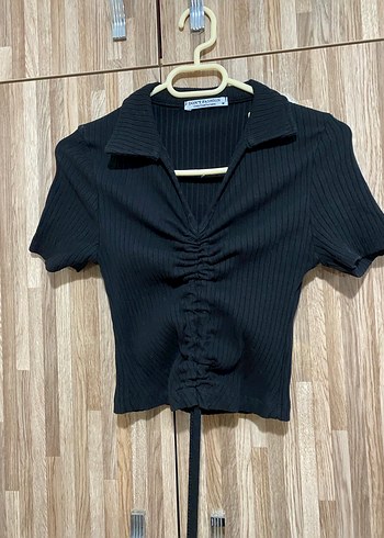 Siyah Kısa crop - Görsel 2