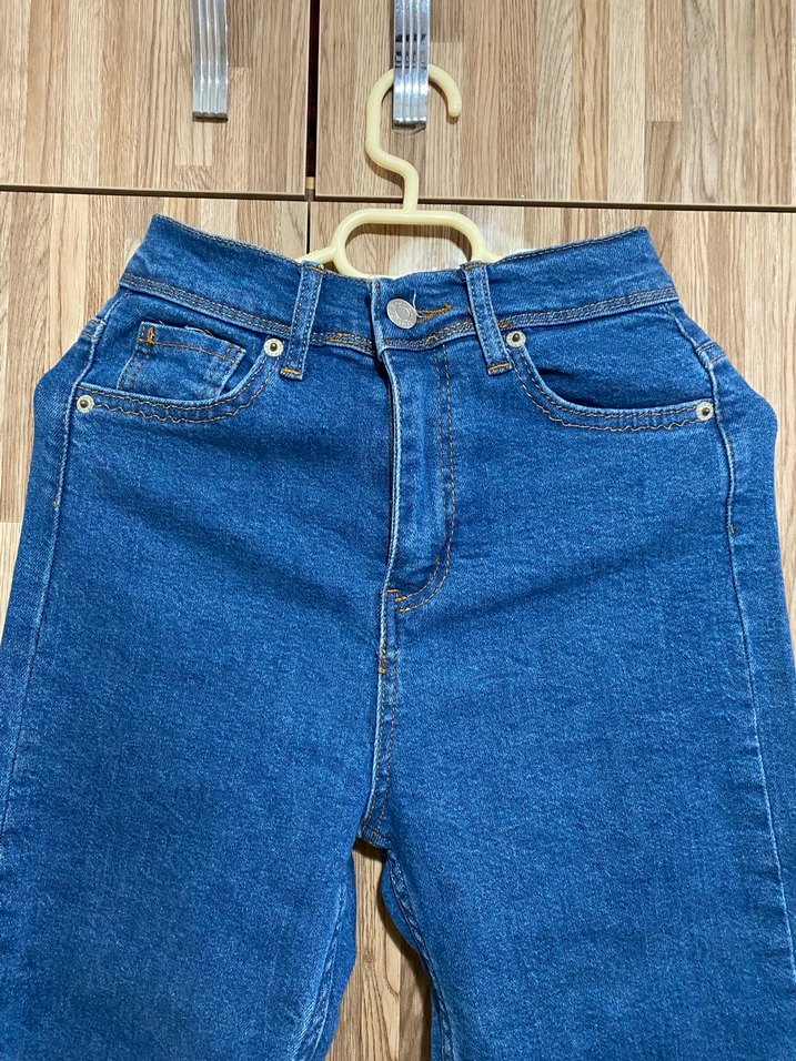Kadın Mavi Denim Midi Boy Regular Fit Jean - Görsel 2