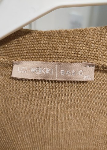 Düğmeli Bej Kadın Hırka - Görsel 3