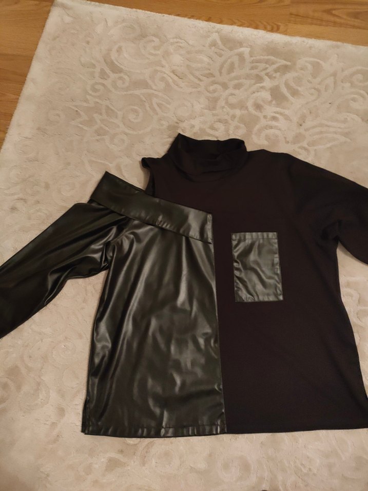 Siyah Derili omuz dekolteli - Görsel 5