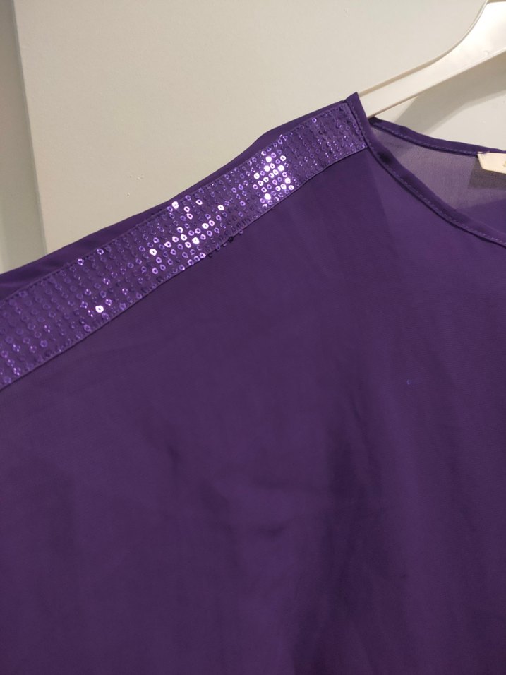 Mor kısa Kollu Salaş 2liTunik - Görsel 3